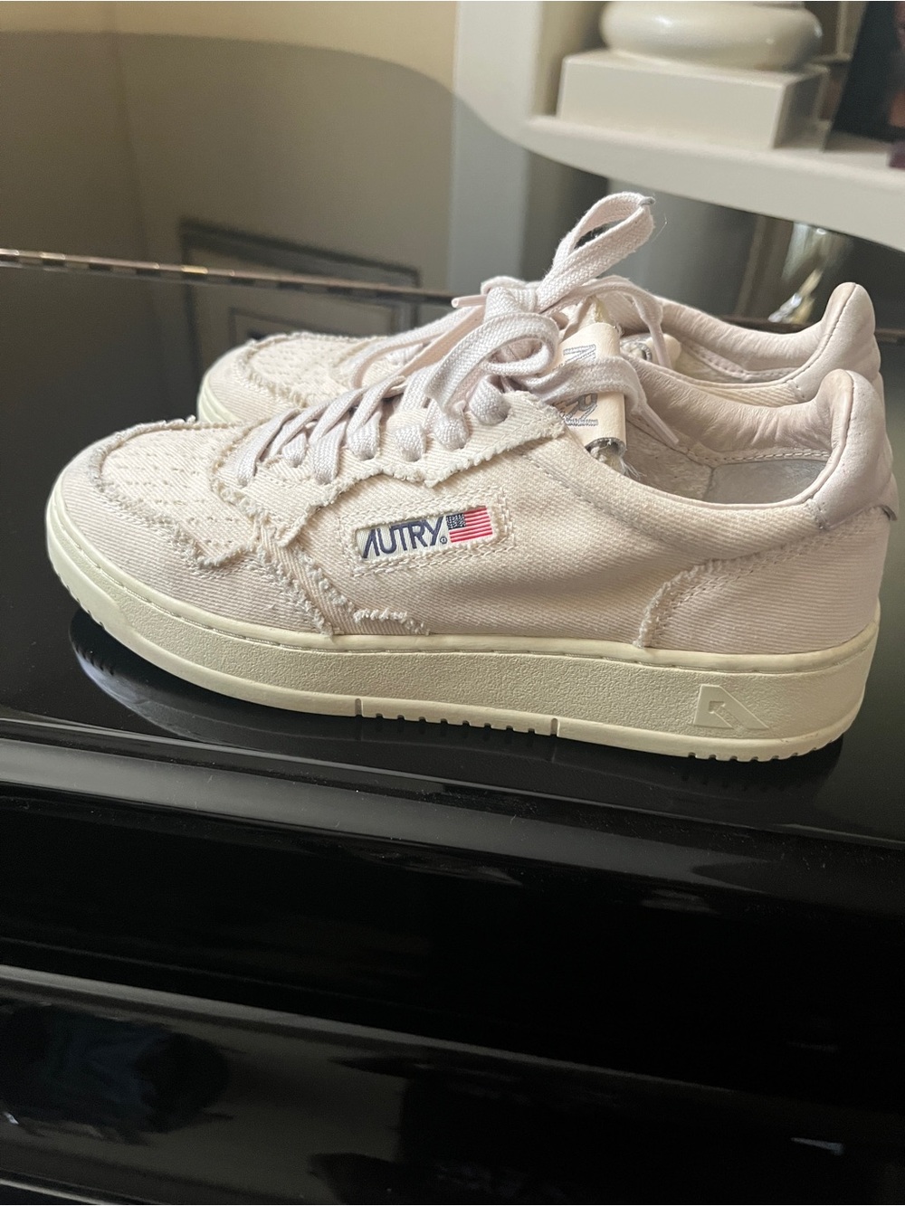 Autry Medalist Denim Low Top Sneakers